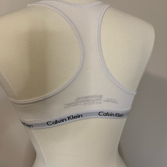 SOLD CALVIN KLEIN 2 cotton/sports bras black white - Picture 4 of 6
